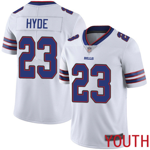 Youth Buffalo Bills #23 Micah Hyde White Vapor Untouchable Limited Player NFL Jersey->youth nfl jersey->Youth Jersey